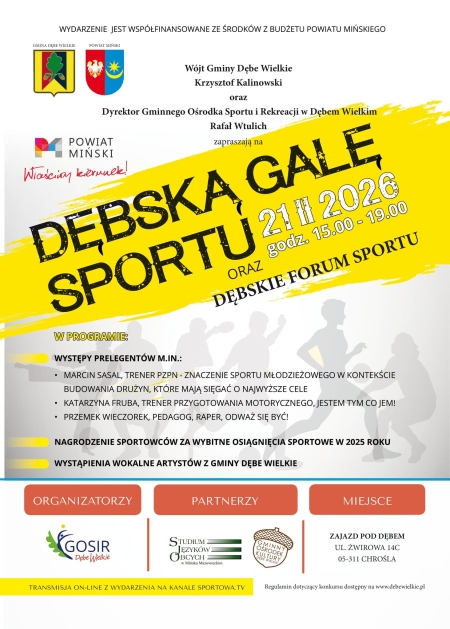 Dębska Gala i Forum Sportu 2026