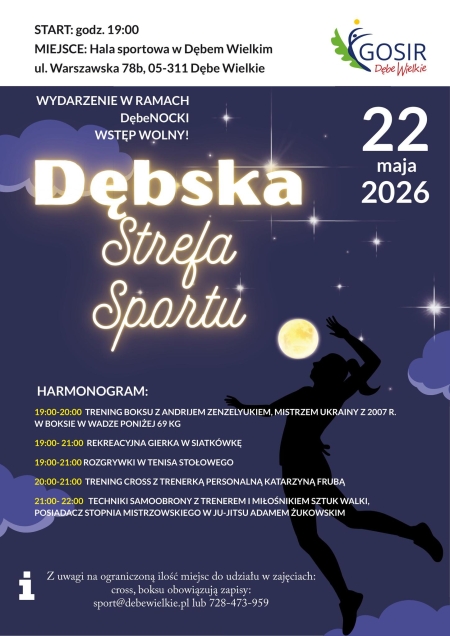 Dębska Strefa Sportu  22.05.2026r.