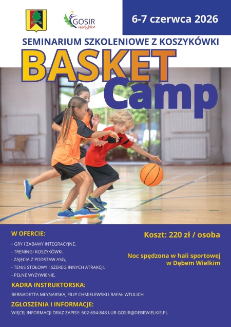 Camp Koszykarski 6-7 czerwiec 2026r.